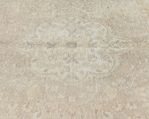 3x5 Vintage Brown Persian Style Hand Knotted Distressed Low Pile Wool Area Rug